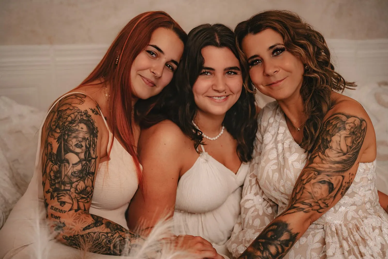 Fotoshooting Mutter und Töchter
